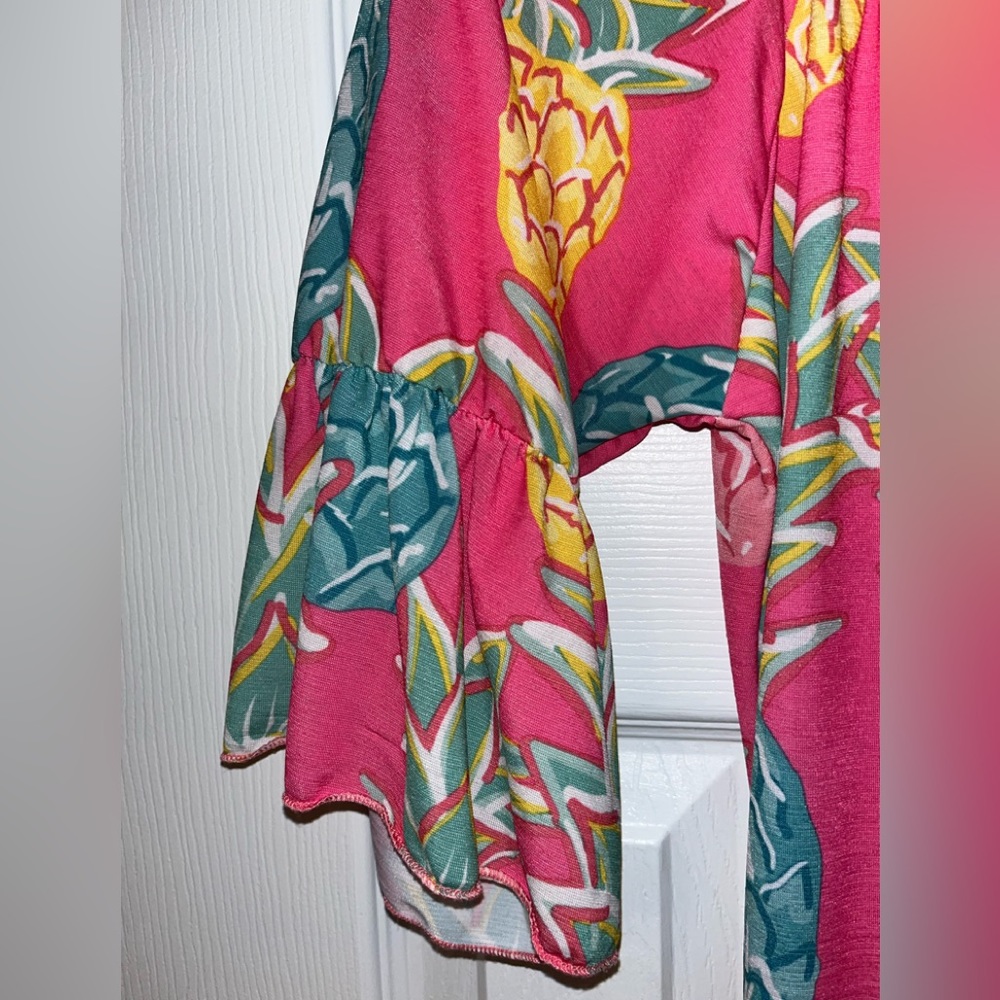 Simply Southern Pineapple Dress, Size Small - Picture 4 of 6